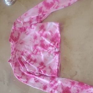 **SALE** Girl's Pink Tie Dye Sun Protection/Rashguard